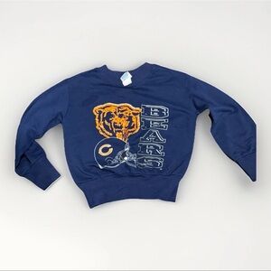 Chicago Bears Youth Small (6-8) Sweatshirt Navy Made in USA Vintage
